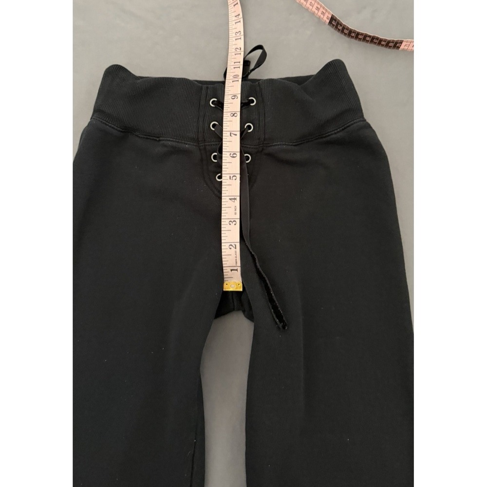 Harley-Davidson Sweatpants Womens Small Black Flare Lounge Graphic Y2K 2000s - Picture 6 of 16